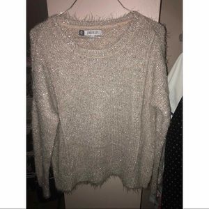Jennifer Lopez metallic sweater